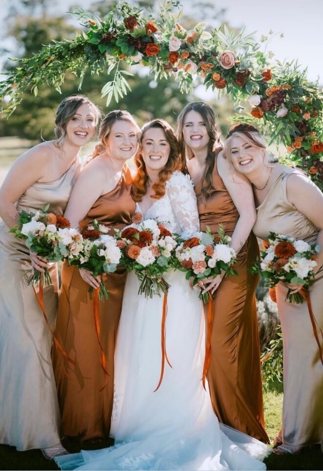 Hannah and her Bridesmaids at Parklands Quendon