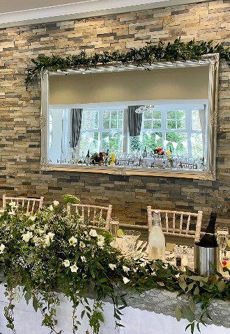 Top table at Glen Clova Hotels Glen Logie Suite