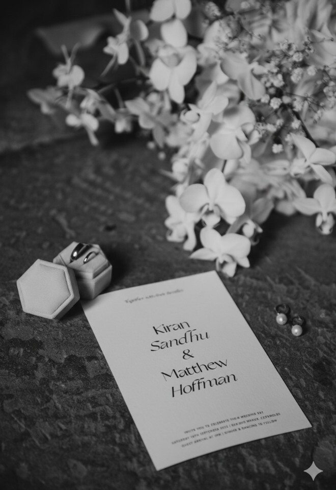 Flat lay, rings, stationery