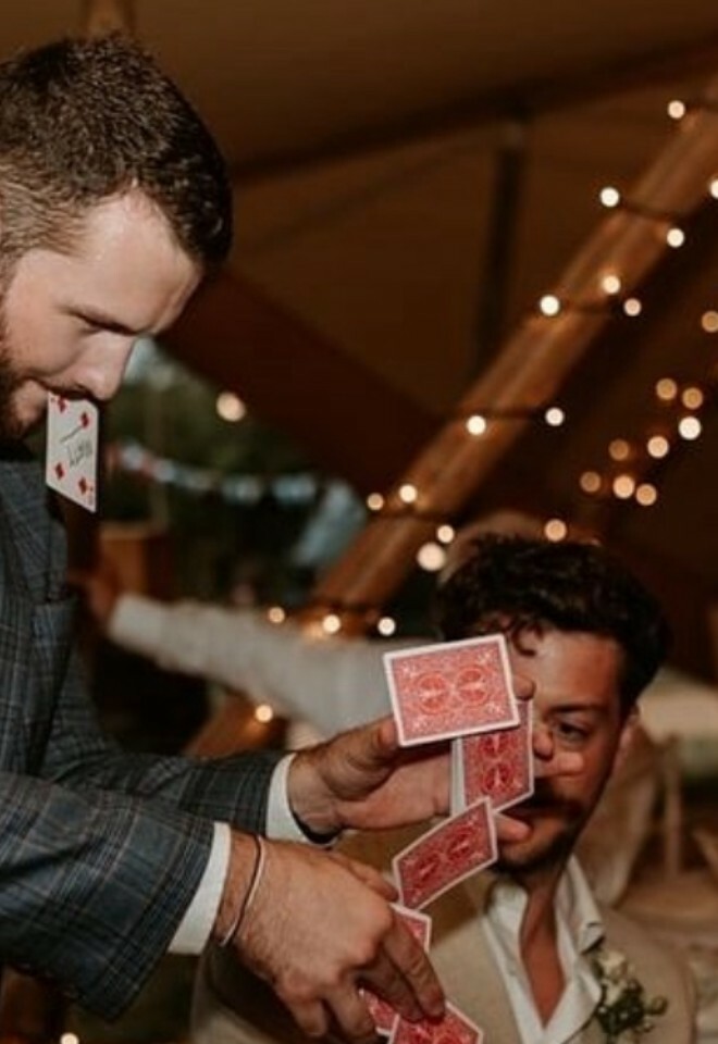sleight of hand cardistry trick for the best man