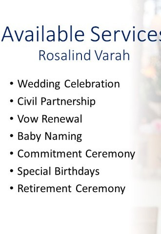 Services from Roz Varah