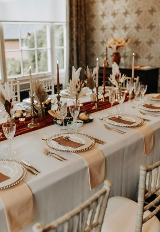 Wedding Breakfast Set-Up at Stockton House