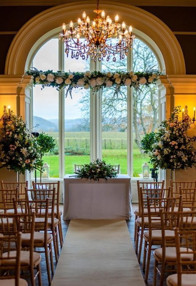 An interior view Glewstone Court Country House in Herefordshire