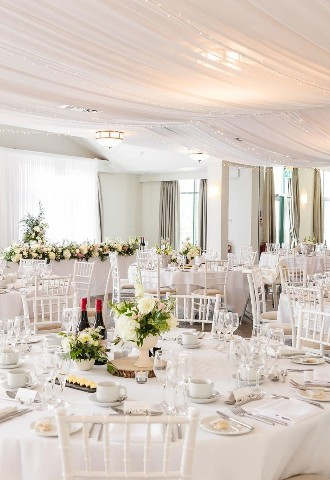 Wedding breakfast at Vale Resort