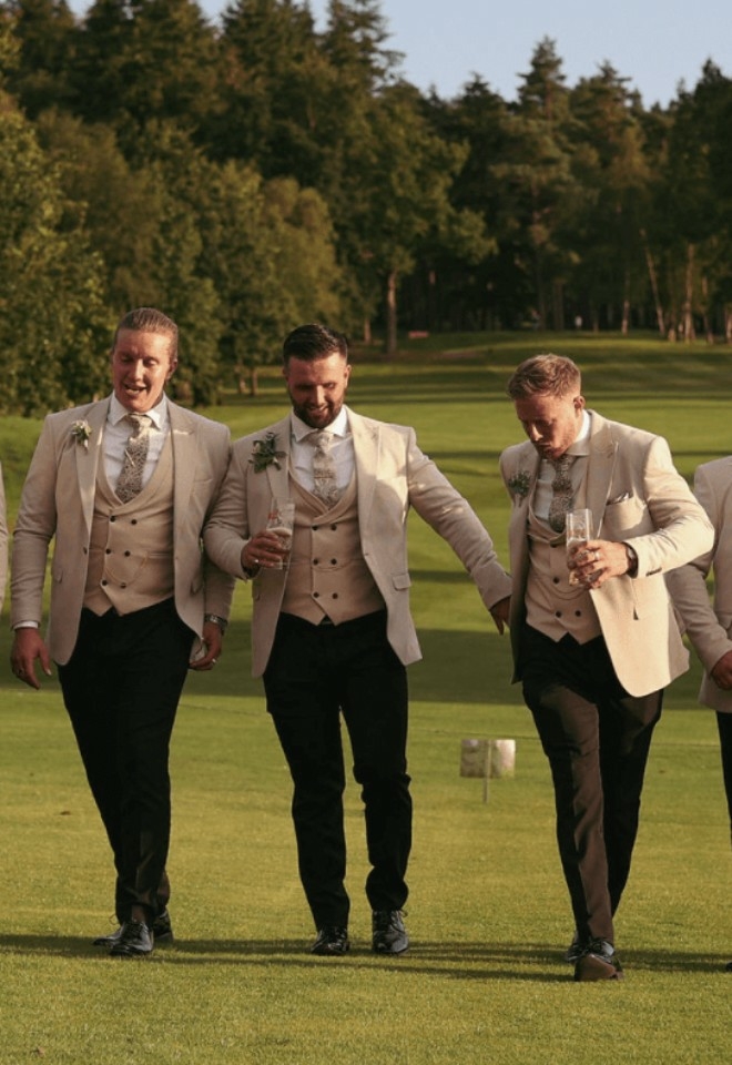 Stylish Groomsman at Westerham Golf Club