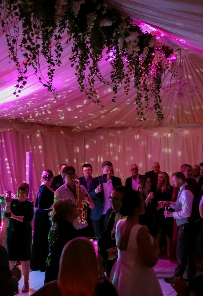 Dancing in the marquee