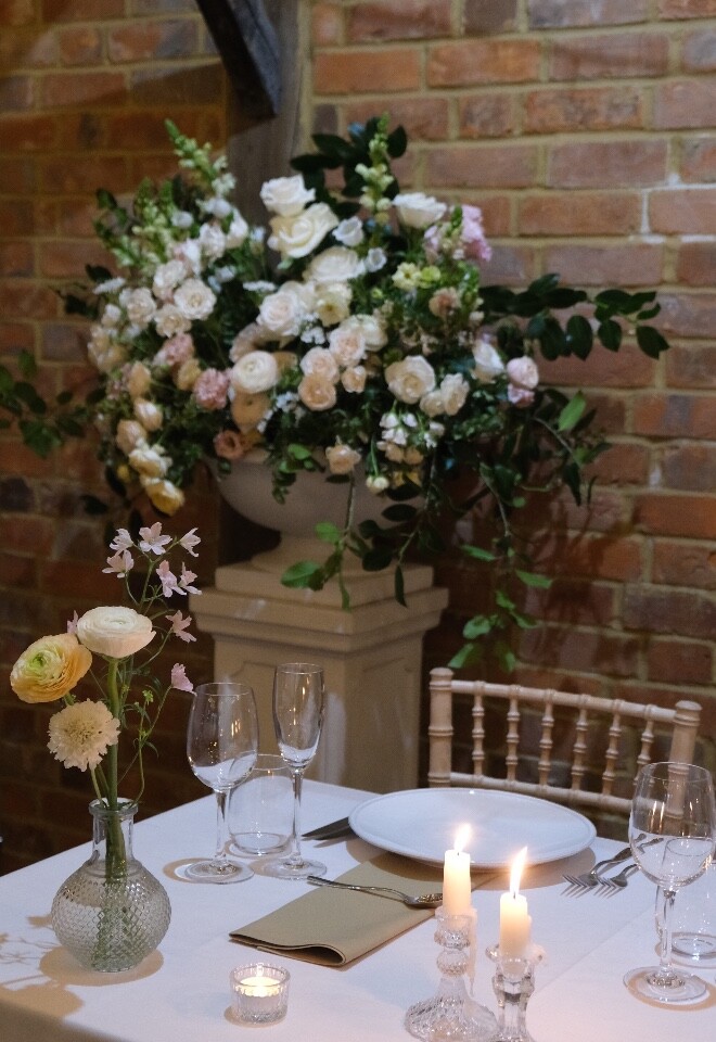 Wedding Breakfast Floral Urn