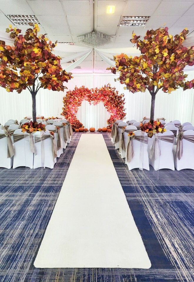 Autumn ceremony in Cheshire