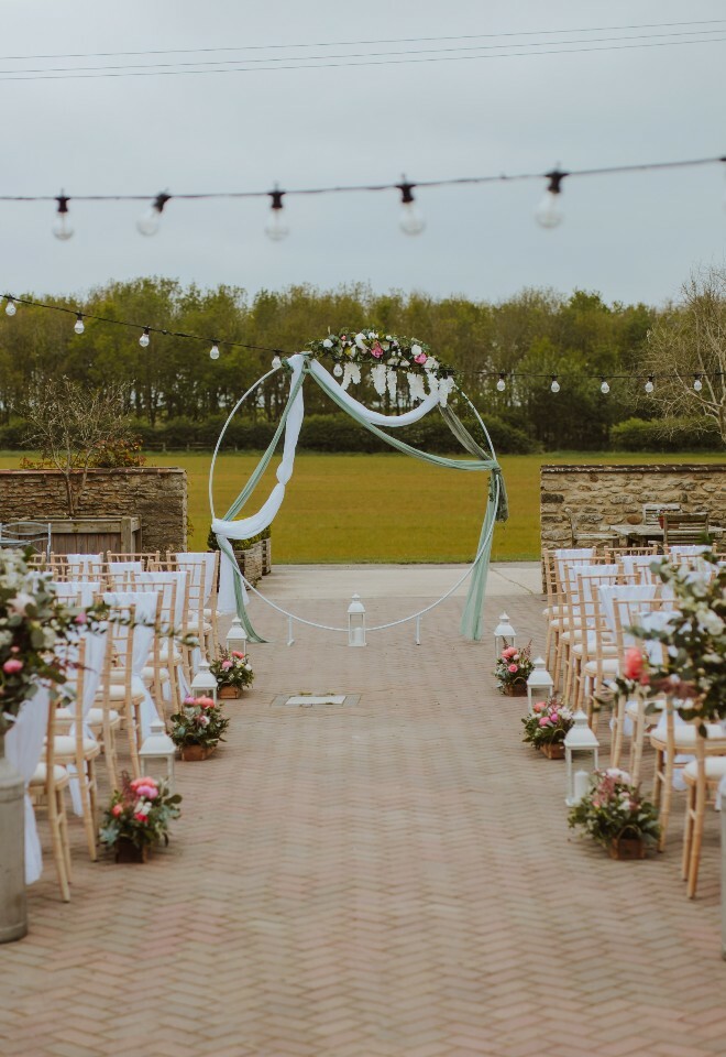 Wedding Barn Courtyard