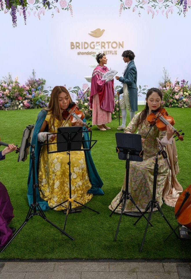 professional bridgerton string musicians