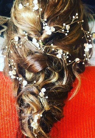 bridal braided hair