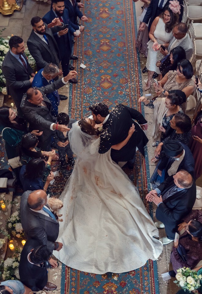 Couple on staircase