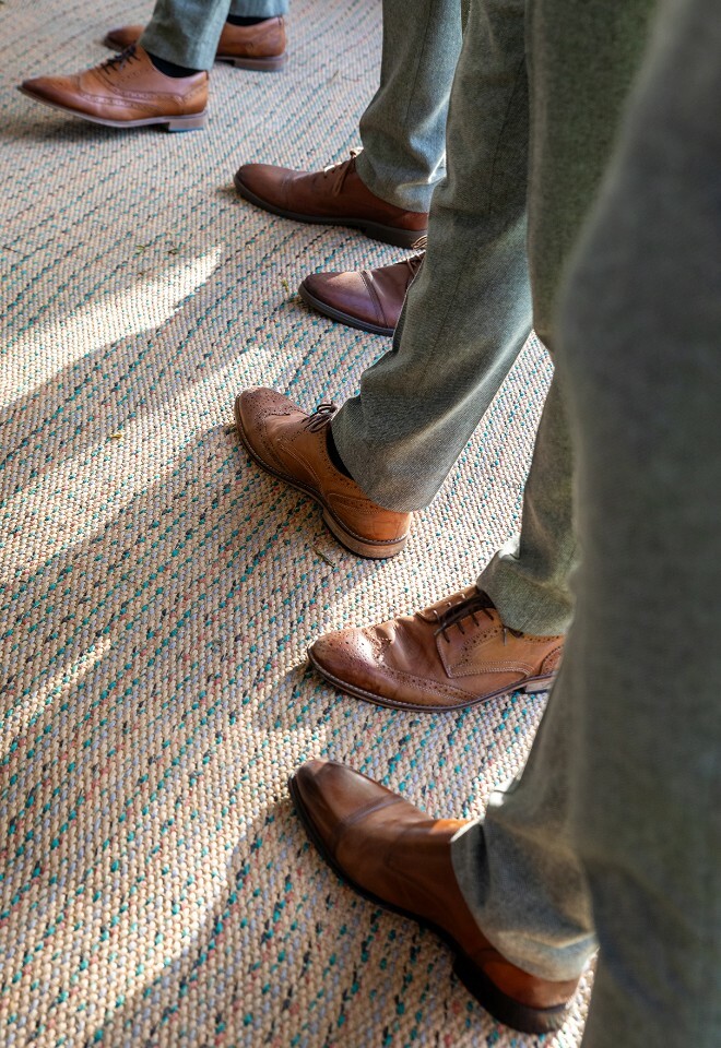 Grooms men waiting (www.davecoxphoto.co.uk)