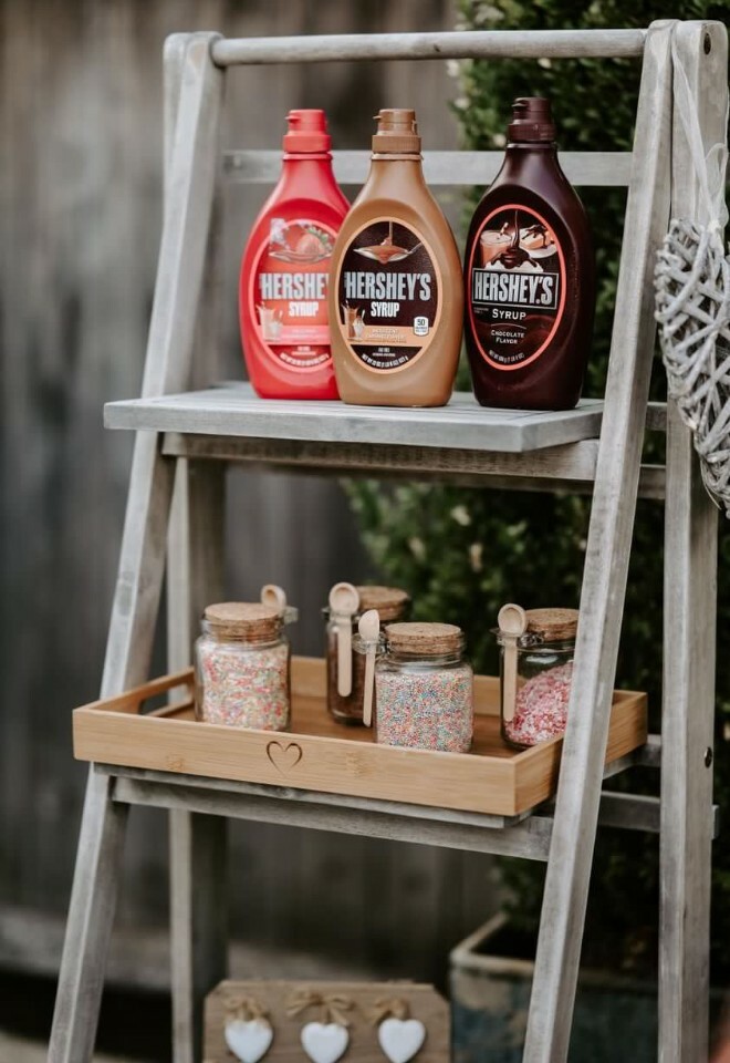 Our sprinkle stand that is included with all our ice cream packages