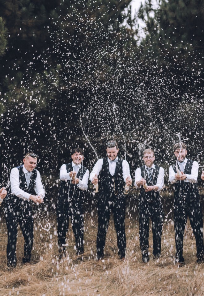Toasing the Groom at The Draycote Hotel