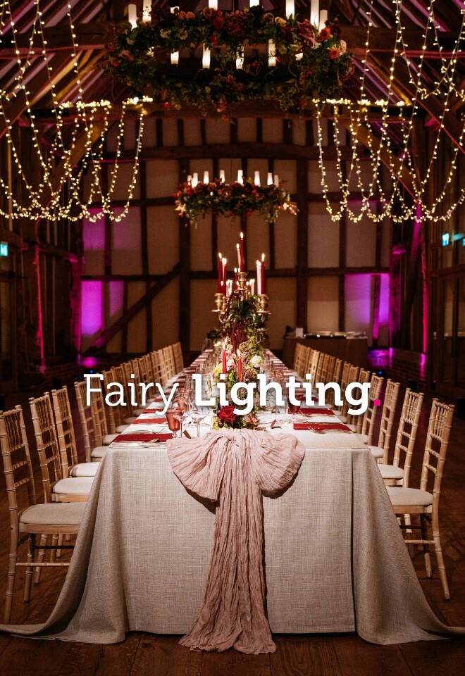fairy lights at Micklefield Hall