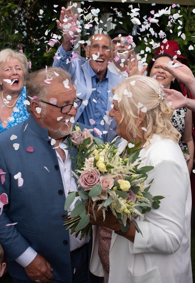 Wedding at home in back garden - Kent