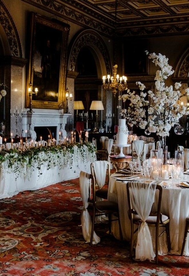 The State Dining Room at Belvoir Castle, Wedding Reception 