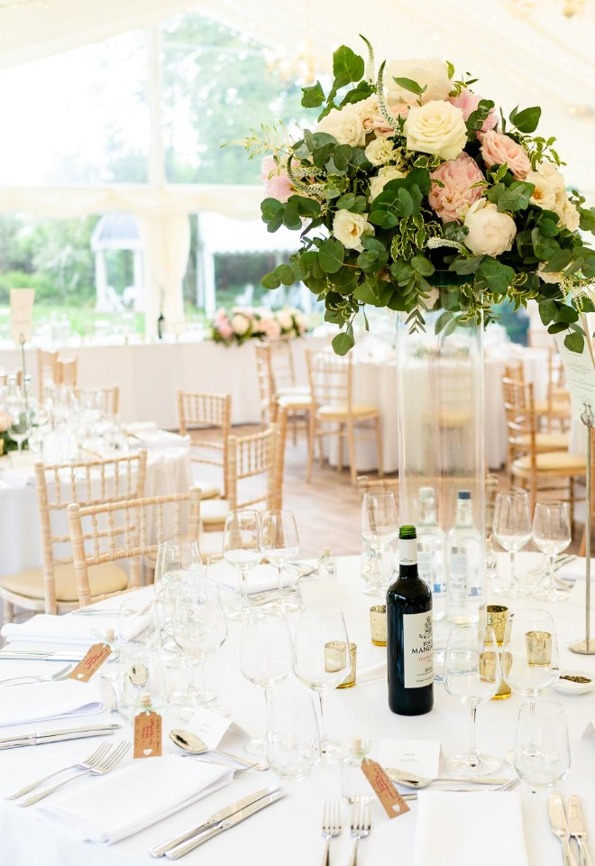 Wedding marquee gardens