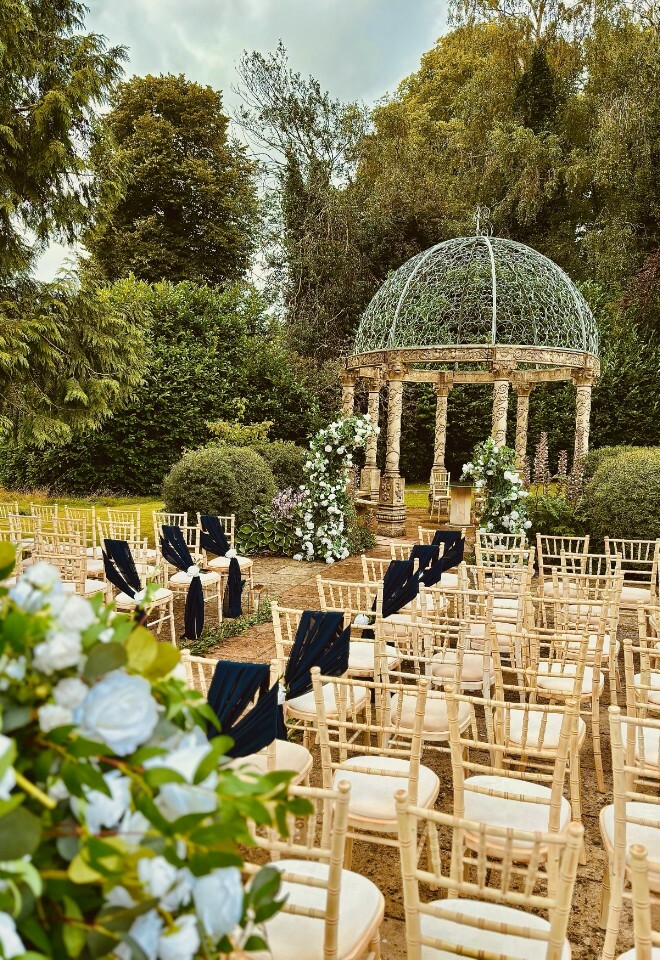 Outdoor ceremony set up