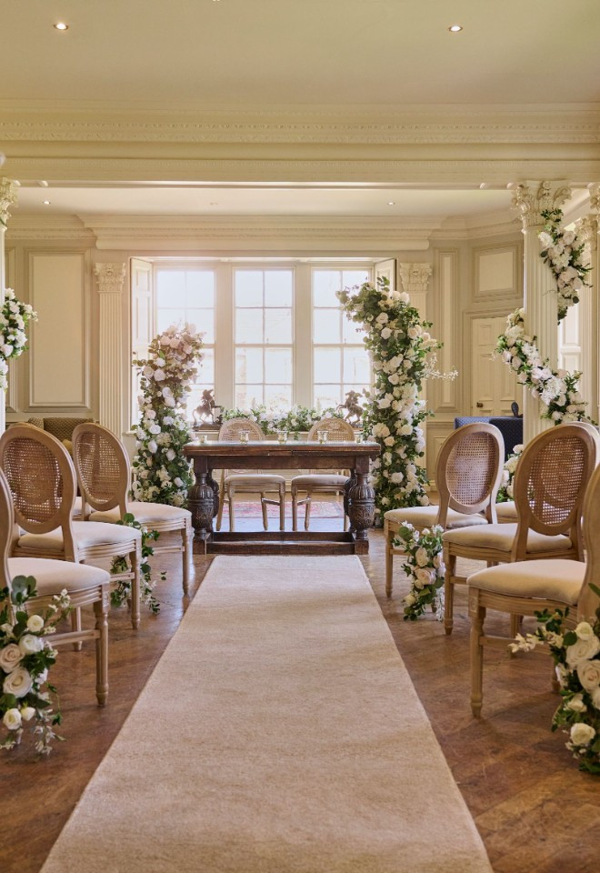 Panelled Room Ceremony Set Up