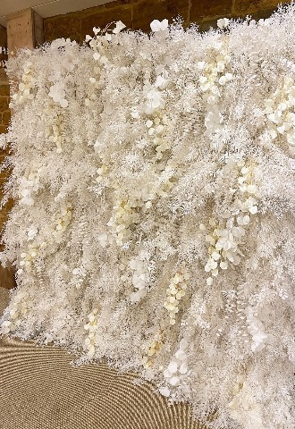 Pampas wall The Budget Wedding Company Northamptonshire