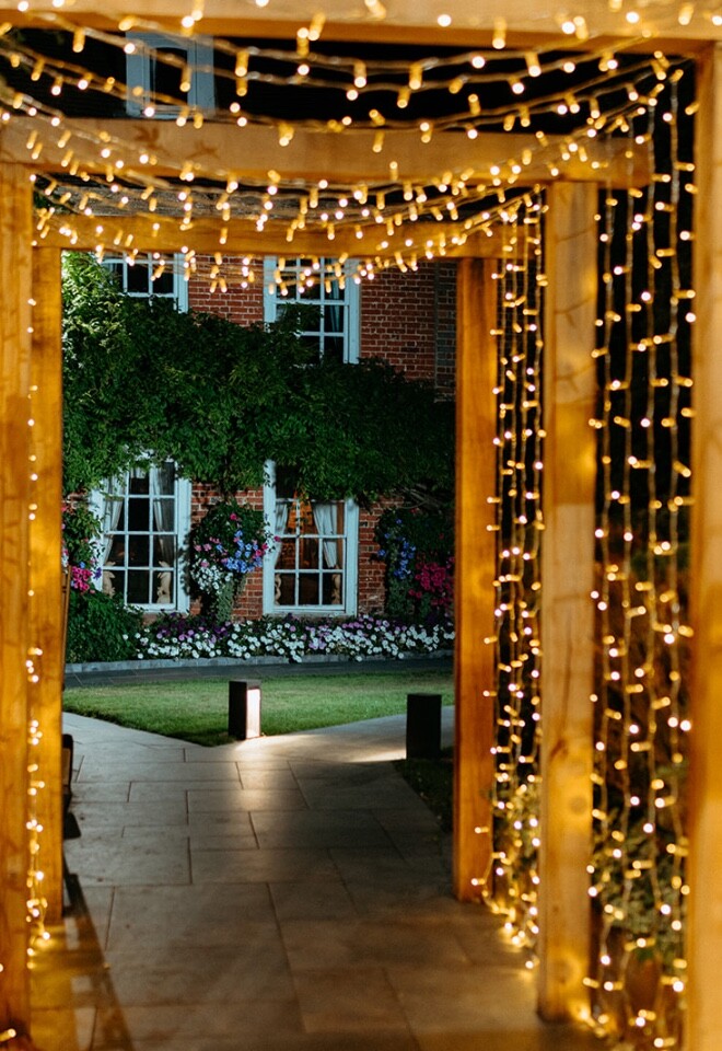 Evening Lights at The Old Mill - Fairy Light Walkway