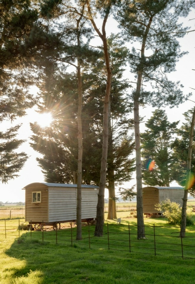 Cosy Shepherds Huts open all year round