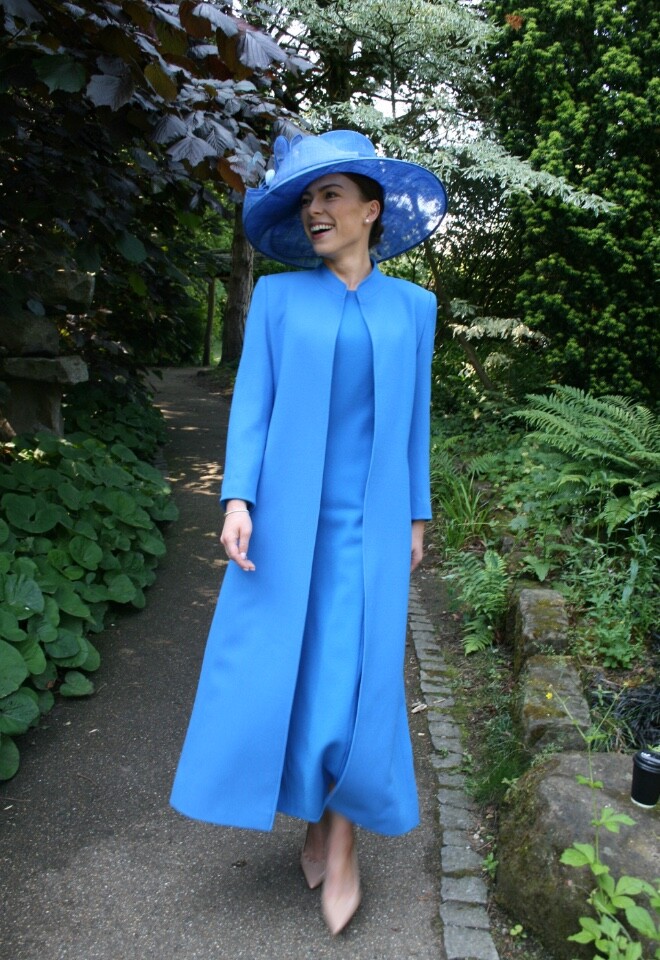 Wedding Guest in Blue Dress