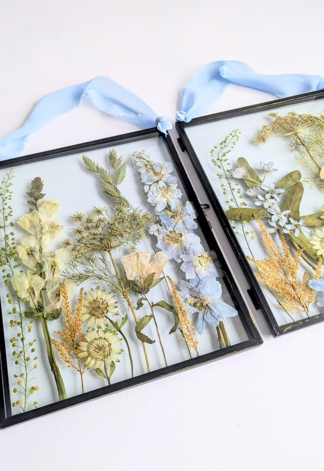 Wedding bouquet preservation art UK wildflower botanical pressed flower art wedding bouquet keepsake