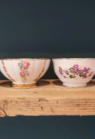 Vintage crockery bowl hire oxfordshire