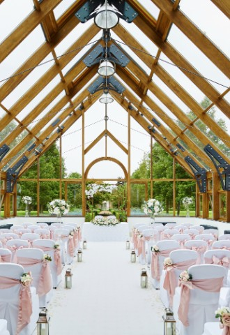 Summer house venue at Hanbury Manor