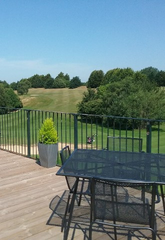 View from the balcony at Upchurch River Valley Golf Course