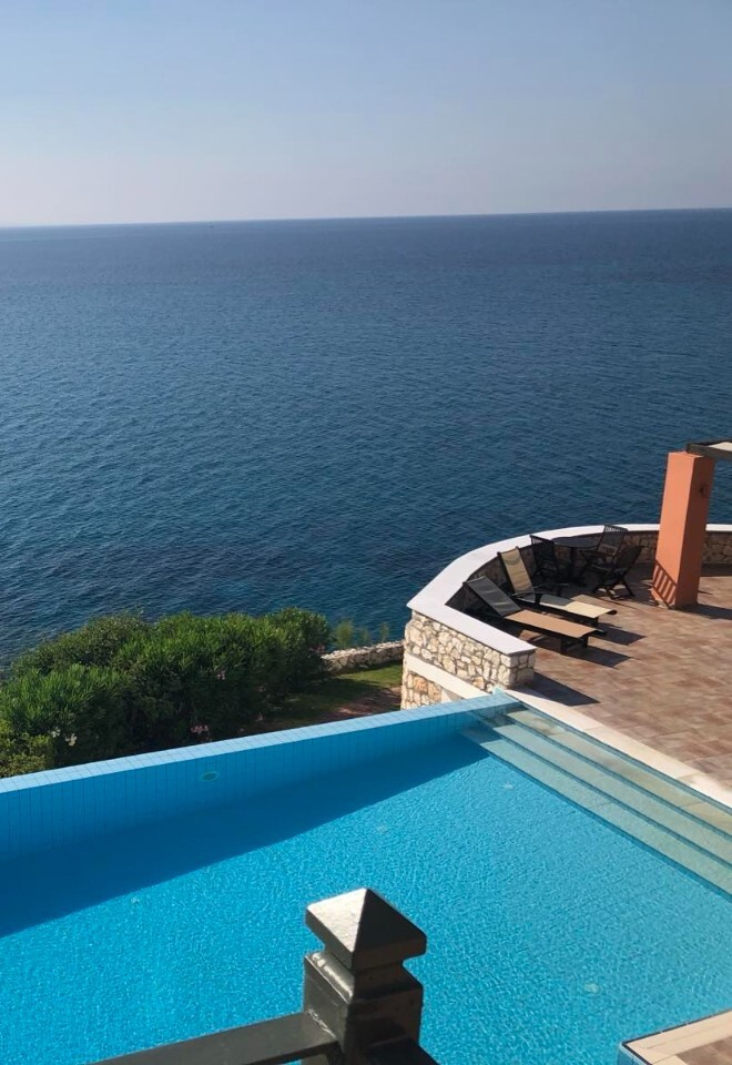 Villa Brio Private Balcony over the Ionian Sea