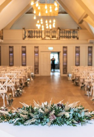 Civil Ceremony setting in the Mill Room