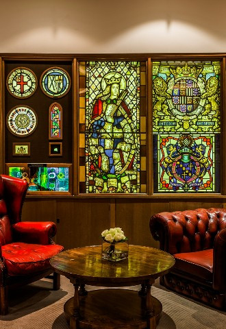 The Library Stained Glass 