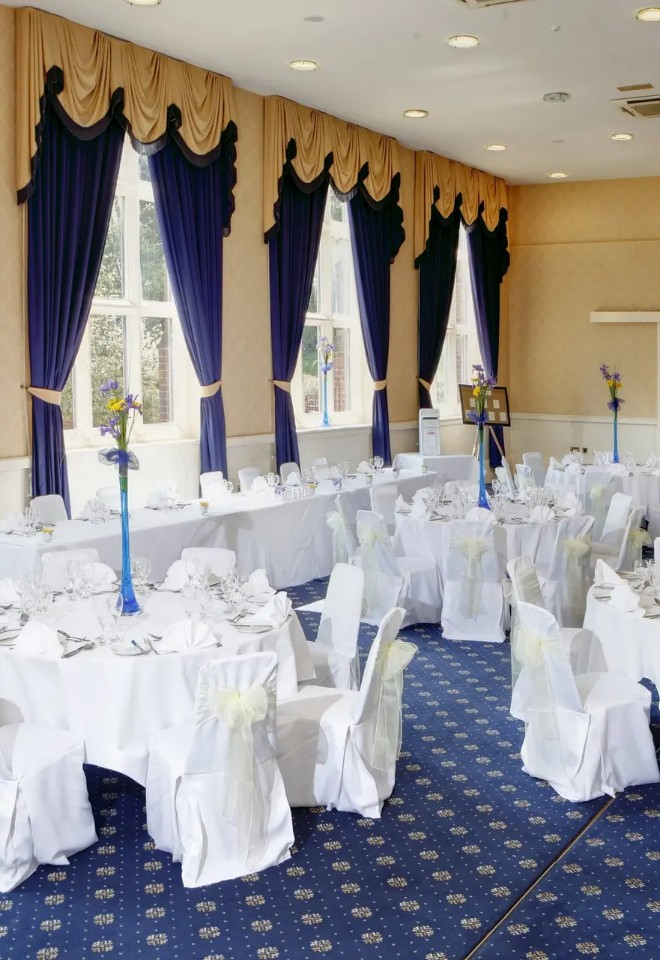 Bestwood Lodge wedding reception space