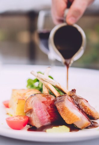 fine dining at Silvermere Inn on the Lake 