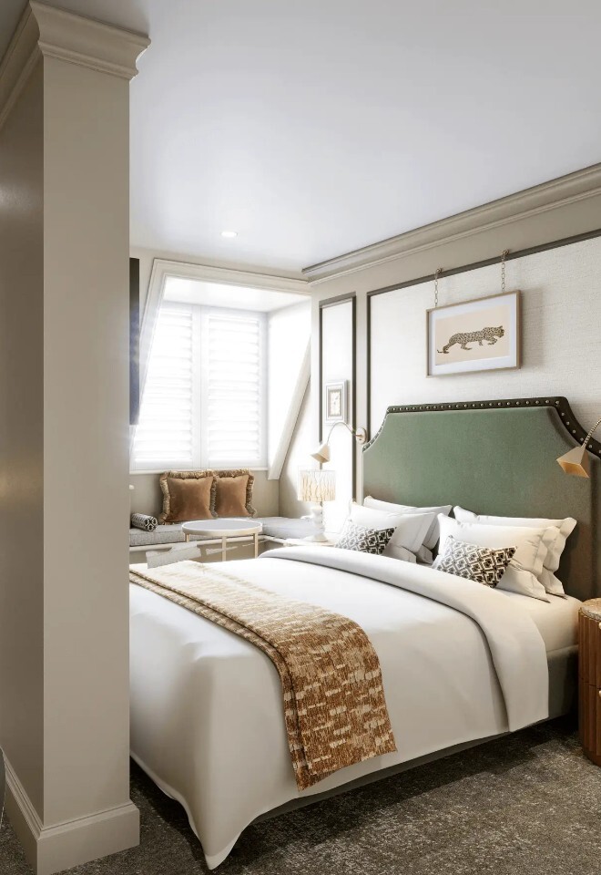 King Street Townhouse Refurbishment CGI Bedroom