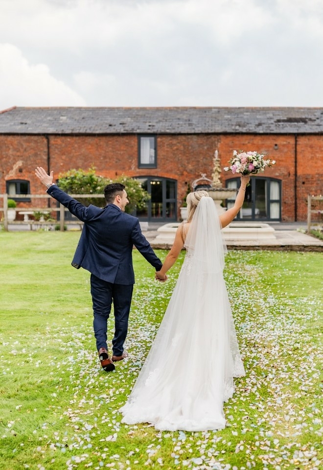 just married at burlton manor