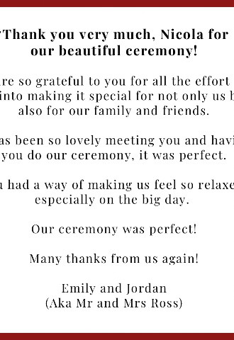 Ceremonies by Nicola West, Review