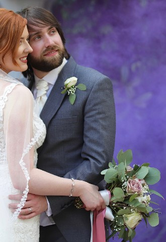 Smoke bomb wedding photo Old Rectory Hotel Redditch by MSD Wedding Photography 