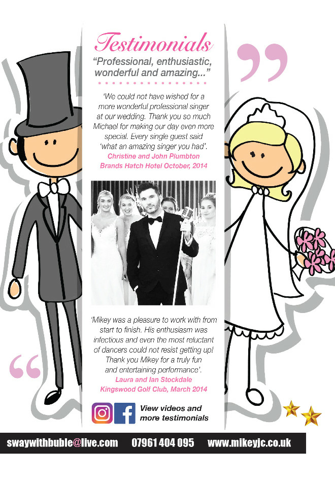 Wedding Singer Mikey JC London Surrey UK