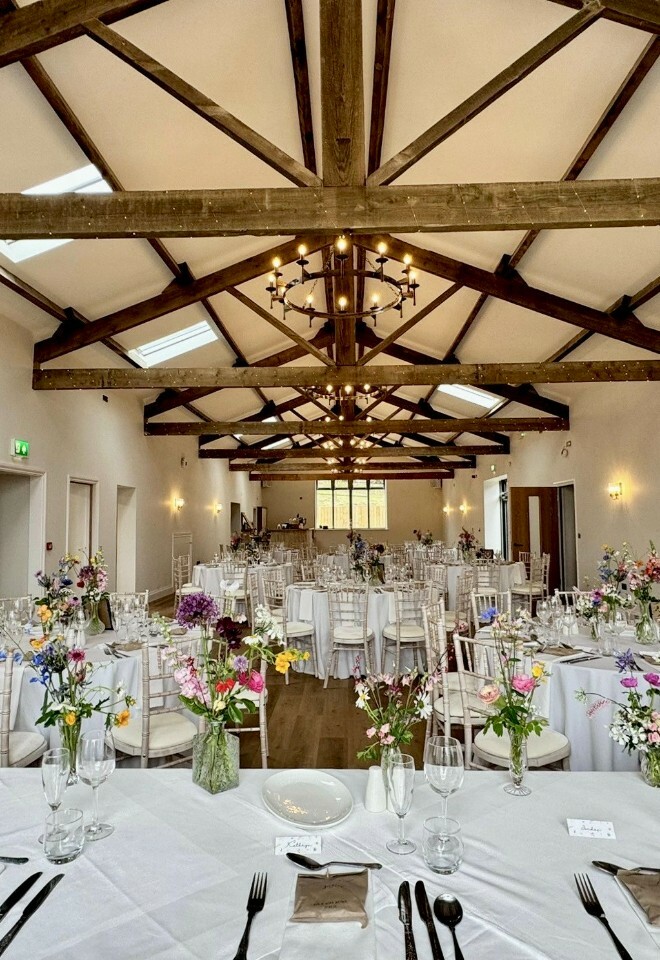 New barn wedding ceremony Daleview Barn, Danby Castle Barn, North yorkshire