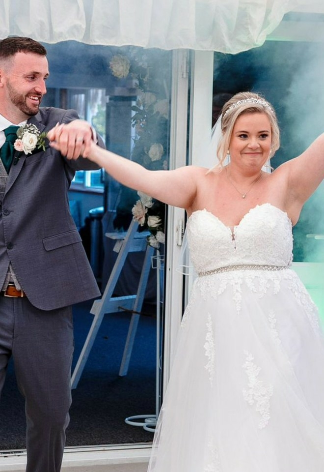 Bride & Groom Wedding Entrance with Special Effects in Bucks