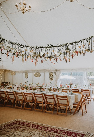 Flowers by Kirsty Hanging Flower Ceiling Arrangement The Perch