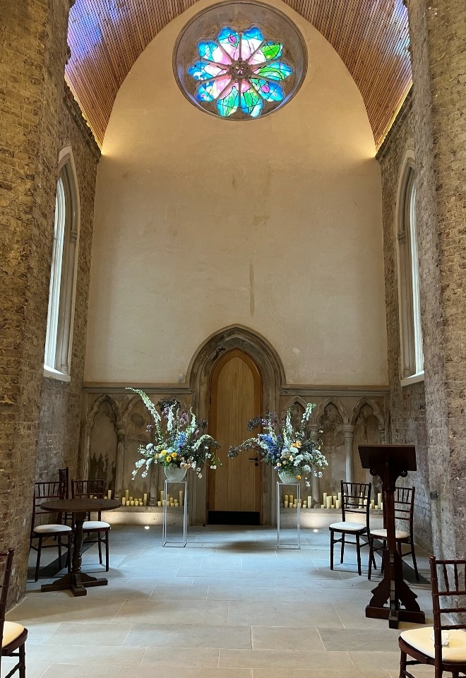 Abney Park Chapel wedding ceremony alter