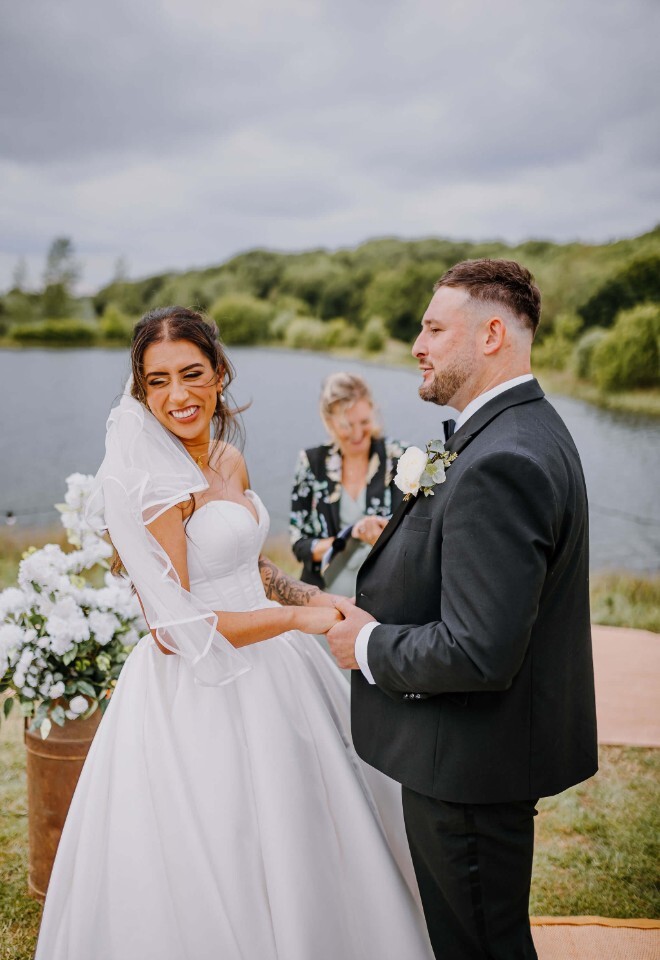 Outdoor wedding ceremony