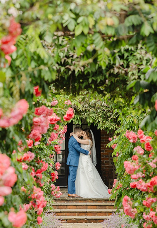 beautiful rose garden wedding venue west sussex