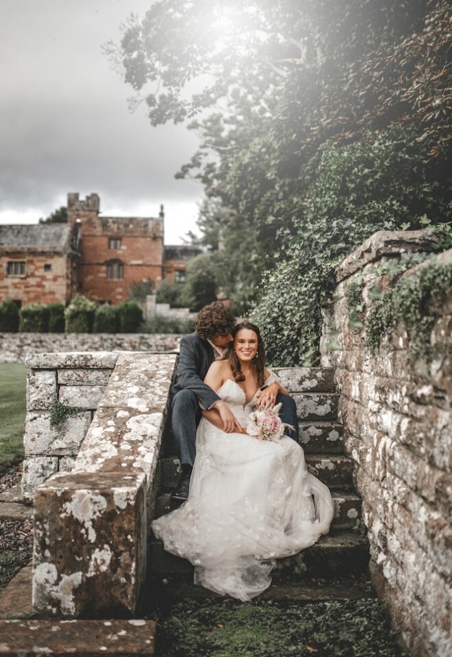 Couple in the grounds of the venue